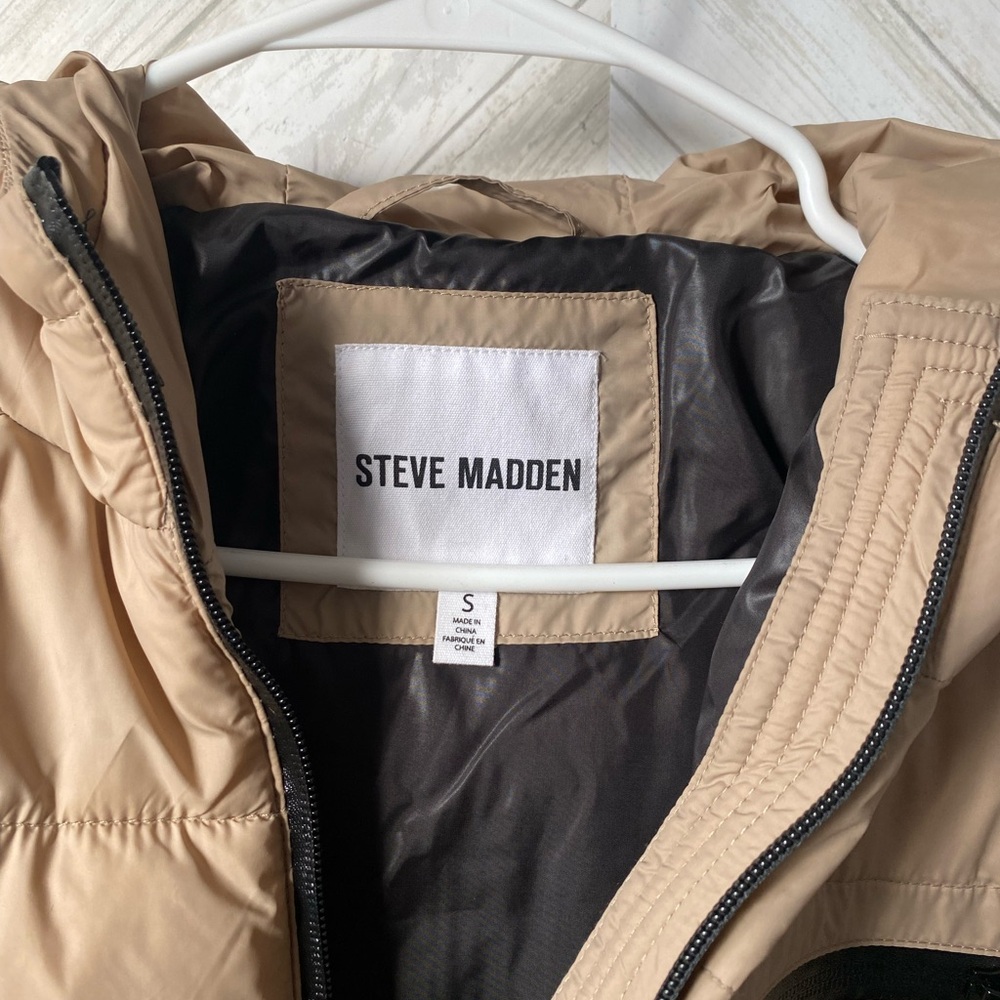 Tan Puffer Jacket - Picture 8 of 10